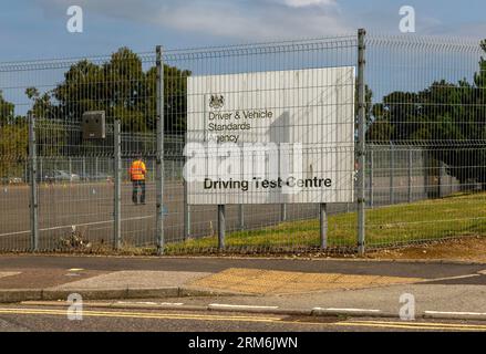 Driving Test Centre, Ransomes Industrial Park, Ipswich, Suffolk, England, britische Agentur für Fahrer- und Fahrzeugstandards Stockfoto