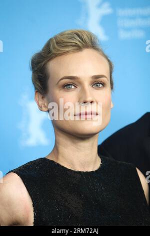 (140210) -- BERLIN, 10. Februar 2014 (Xinhua) -- Schauspielerin Diane Kruger posiert für Fotos während eines Fotobesuchs zur Förderung des Films die besseren Engel beim 64. Berlinale Internationalen Filmfestival in Berlin, Deutschland, am 10. Februar 2013. (Lüfter Xinhua/Zhang) DEUTSCHLAND-BERLIN-BERLINALE-THE BETTER ANGLES PUBLICATIONxNOTxINxCHN 140210 Berlin Feb 10 2014 XINHUA-Schauspielerin Diane Kruger posiert für Fotos während eines Fotoaufrufs zur Förderung des Films The Better Angels BEIM 64. Berlinale International Film Festival in Berlin Deutschland AM 10. Februar 2013 XINHUA Zhang unterstützt Deutschland Berlin Berlinale The Better Angles PUBL Stockfoto