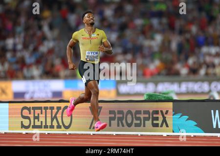 National Athletics Centre, Budapest, Ungarn. 26. August 2023. Leo Neugebauer (GER), 26. AUGUST 2023 - Leichtathletik: Leichtathletik-Weltmeisterschaften Budapest 2023 Männer-Decathlon - 1500m im Nationalen Leichtathletik-Zentrum, Budapest, Ungarn. Quelle: Yohei Osada/AFLO SPORT/Alamy Live News Stockfoto