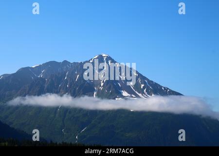 Alaska-Mountain Range in der Resurrection Bay Stockfoto