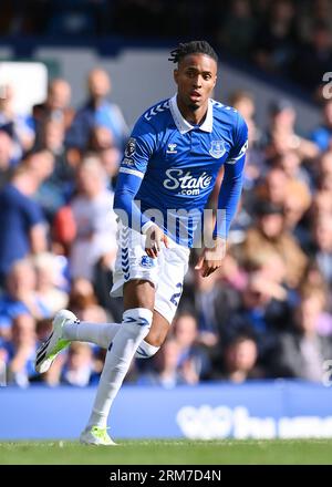 Liverpool, UK. 26th Aug, 2023. Youssef Chermiti of Everton during the Premier League match at Goodison Park, Liverpool. Picture credit should read: Gary Oakley/Sportimage Credit: Sportimage Ltd/Alamy Live News Stock Photo