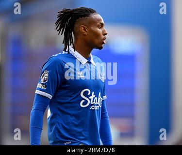 Liverpool, UK. 26th Aug, 2023. Youssef Chermiti of Everton during the Premier League match at Goodison Park, Liverpool. Picture credit should read: Gary Oakley/Sportimage Credit: Sportimage Ltd/Alamy Live News Stock Photo