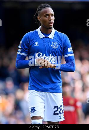 Liverpool, UK. 26th Aug, 2023. Youssef Chermiti of Everton during the Premier League match at Goodison Park, Liverpool. Picture credit should read: Gary Oakley/Sportimage Credit: Sportimage Ltd/Alamy Live News Stock Photo