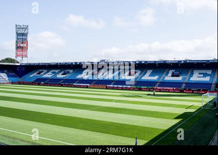 ZWOLLE - Overview MAC3Park stadium PEC Zwolle during the Dutch premier league match between PEC Zwolle and FC Utrecht at the MAC3Park stadium on August 27, 2023 in Zwolle, Netherlands. ANP COR LASKER Stock Photo