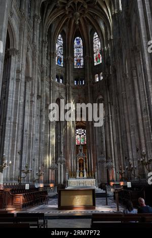 Paris, Frankreich - 14. Juli 2023 - die Kirche St. Eustache wurde zwischen 1532 und 1632 gebaut. Stockfoto