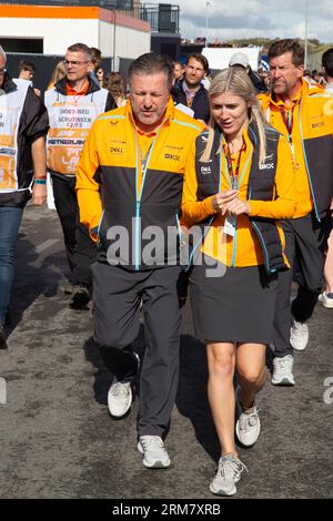 Zandvoort, Niederlande. 27. August 2023. Zandvoort, Niederlande, 26. August 2023; Qualifying Dutch Formula 1 Grand Prix, Zack BROWN, McLaren - Bild und Copyright von Leo VOGELZANG/ATP Images (VOGELZANG Leo/ATP/SPP) Credit: SPP Sport Press Photo. Alamy Live News Stockfoto