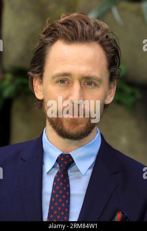 Tom Hiddleston nimmt an der Weltpremiere von „Early man“ im BFI IMAX in London Teil. Stockfoto