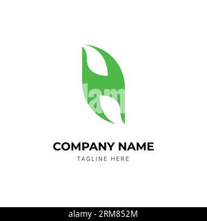 Leaves Logo-Designvorlage für Buchstaben Stock Vektor