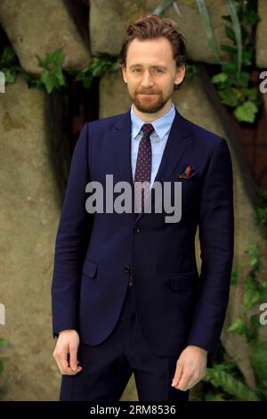 Tom Hiddleston nimmt an der Weltpremiere von „Early man“ im BFI IMAX in London Teil. Stockfoto