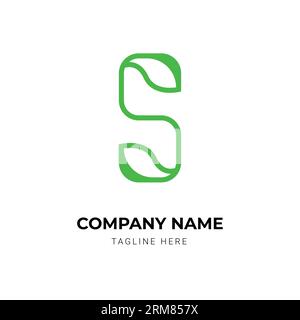 Leaves Logo-Designvorlage für Buchstaben Stock Vektor