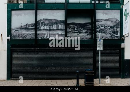 Fronten anzeigen, Aberywyth Stockfoto