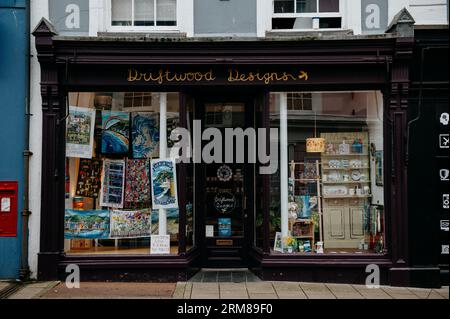 Fronten anzeigen, Aberywyth Stockfoto