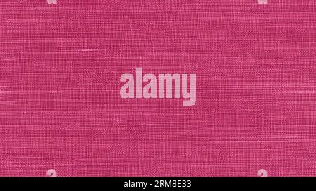 Leinen fuchsia Stoff Textur nahtlos Stockfoto