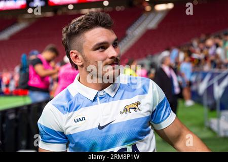 Madrid, Spain. 26th Aug, 2023. Mateo Carreras (Argentina) seen at the end of the rugby match between national teams of Spain and Argentina (los Pumas) played at Estadio Civitas Metropolitano. (Photo by Alberto Gardin/SOPA Images/Sipa USA) Credit: Sipa USA/Alamy Live News Stock Photo