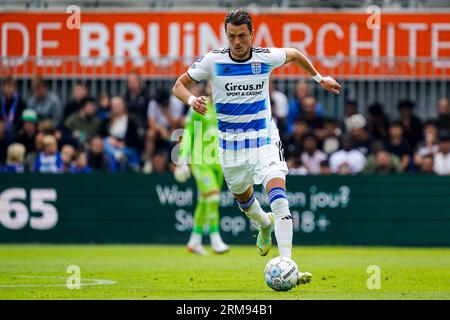 Zwolle, Netherlands. 27th Aug, 2023. ZWOLLE, NETHERLANDS - AUGUST 27: Thomas Lam of PEC Zwolle dribbles with the ball during the Dutch Eredivisie match between PEC Zwolle and FC Utrecht at the MAC3PARK stadion on August 27, 2023 in Zwolle, Netherlands (Photo by Rene Nijhuis/Orange Pictures) Credit: Orange Pics BV/Alamy Live News Stock Photo