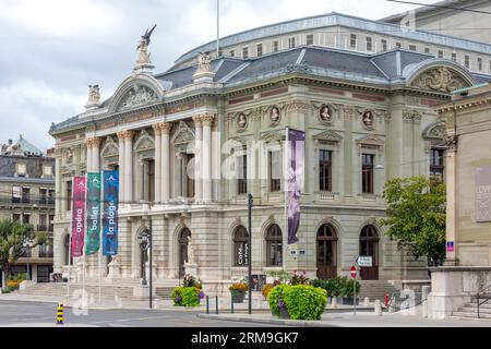 Grand Théâtre de Genève (Theater der darstellenden Künste), Place de Neuve, Vieille-Ville, Genf (Genève) Kanton Genf, Schweiz Stockfoto