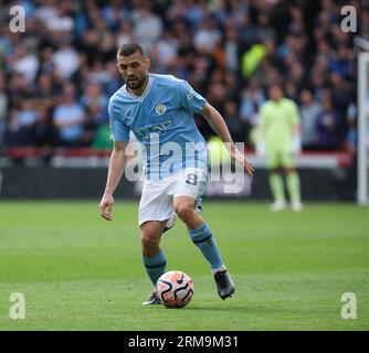 Bramall Lane, Sheffield, Großbritannien. 27. August 2023. Premier League Football, Sheffield United gegen Manchester City; Mateo Kovacic von Manchester City Credit: Action Plus Sports/Alamy Live News Stockfoto