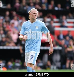 Bramall Lane, Sheffield, Großbritannien. 27. August 2023. Premier League Football, Sheffield United gegen Manchester City; Erling Haaland von Manchester City Credit: Action Plus Sports/Alamy Live News Stockfoto