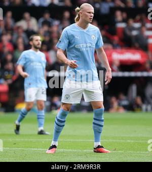 Bramall Lane, Sheffield, Großbritannien. 27. August 2023. Premier League Football, Sheffield United gegen Manchester City; Erling Haaland von Manchester City Credit: Action Plus Sports/Alamy Live News Stockfoto