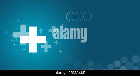 Künstliche Intelligenz im Gesundheitswesen, abstrakter medizinischer Hintergrund. Stockfoto