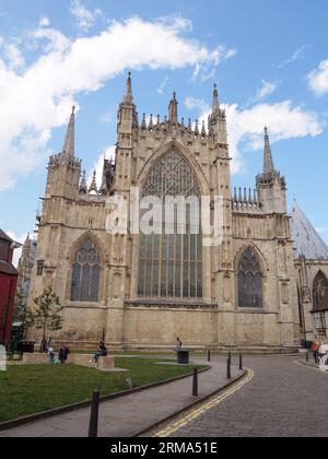 Das East End von York Minster Stockfoto