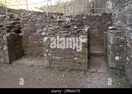 Skenfrith ruinierte Castle Monmouthshire Wales Stockfoto