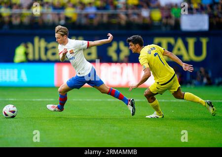 Villarreal, Spanien. 27. August 2023. Während des La-Liga-Spiels zwischen Villarreal CF und FC Barcelona spielte er am 27. August im La Ceramica Stadium in Villarreal, Spanien. (Foto: Sergio Ruiz/PRESSINPHOTO) Credit: PRESSINPHOTO SPORTS AGENCY/Alamy Live News Stockfoto