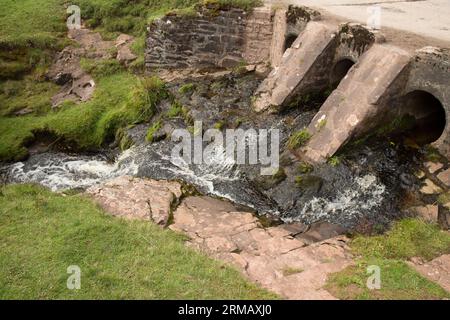 Blaen-y-glyn Waterfalls Brecon Beacons Bannau Brycheiniog Wales Stockfoto