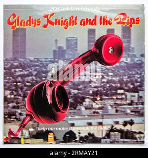 LP-Cover des 20 Golden Greats Greatest Hits Albums von Gladys Knight and the Pips, das 1979 veröffentlicht wurde Stockfoto