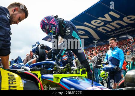 Zandvoort, Pays Bas. 27th Aug, 2023. ALBON Alexander (tha), Williams Racing FW45, portrait during the 2023 Formula 1 Heineken Dutch Grand Prix, 13th round of the 2023 Formula One World Championship from August 25 to 28, 2023 on the Zandvoort Circuit, in Zandvoort, Netherlands - Photo Florent Gooden/DPPI Credit: DPPI Media/Alamy Live News Stock Photo