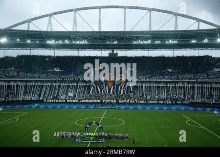 Rio de Janeiro, Brasilien. 27. August 2023. Allgemeine Ansicht des Nilton Santos Stadions vor dem Spiel zwischen Botafogo und Bahia für die brasilianische Serie A 2023 im Nilton Santos Stadium in Rio de Janeiro am 27. August. Foto: Satiro Sodré/DiaEsportivo/Alamy Live News Credit: DiaEsportivo/Alamy Live News Stockfoto