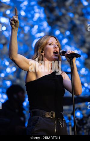 Ellie Goulding tritt am 27. August 2023 auf dem Siegerfestival 2023 in Portsmouth, Hampshire, Großbritannien auf Stockfoto