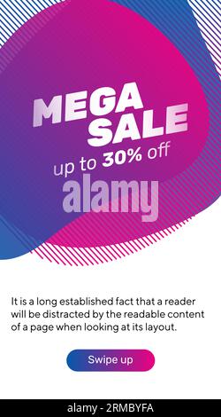 Futuristisches Plakat Stock Vektor