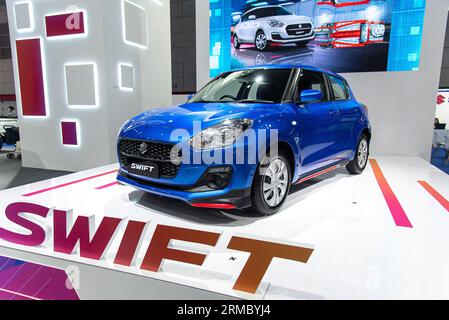 Bangkok, Thailand. 27. August 2023. Ein Suzuki Swift-Auto, das während des Thailand Big Motor Sale 2023 im Bangkok International Trade and Exhibition Center (BITEC) gezeigt wurde. Quelle: SOPA Images Limited/Alamy Live News Stockfoto