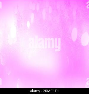 Rosafarbener quadratischer Bokeh-Hintergrund mit Platz für Ihr Bild oder Ihren Text, verwendbar für Social-Media-Werbeaktionen, Veranstaltungen, Banner, Poster, Jubiläum, Party, und Stockfoto