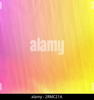 Rosafarbene und gelbe, gemischte Farbverlaufszeichnung mit quadratischem Hintergrund. Hintergrund, einfaches Design für Ihre Ideen, am besten geeignetes Poster, Banner, Verkauf usw. Stockfoto