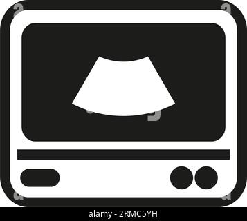 Symbol für Ultraschallgerät Stock Vektor