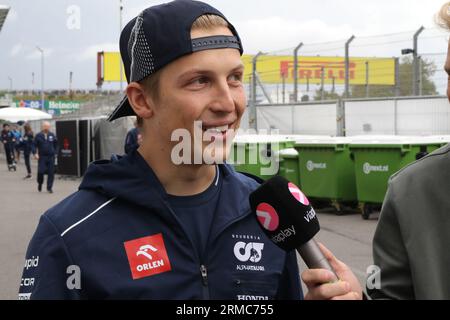 Zandvoort, Niederlande. 27. August 2023. Zandvoort, Niederlande, 27. August 2023; niederländische FIA Formel 1 Grand Prix, das Rennen, #40, Liam LAWSON, NZL, Scuderia Alpha Tauri, Formel 1 in Holland, Bild und Copyright von Arthur THILL/ATP Images (THILL Arthur/ATP/SPP) Credit: SPP Sport Press Photo. Alamy Live News Stockfoto