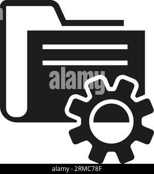 Symbol für Datenverwaltung Stock Vektor