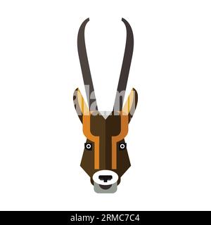 Leiter der afrikanischen Antilope Stock Vektor