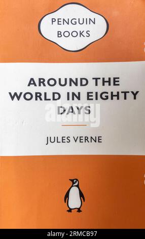 Around the World in Eighty Days Roman von Jules Verne 1872 Stockfoto