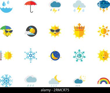 Wetter-Icon-set Stock Vektor