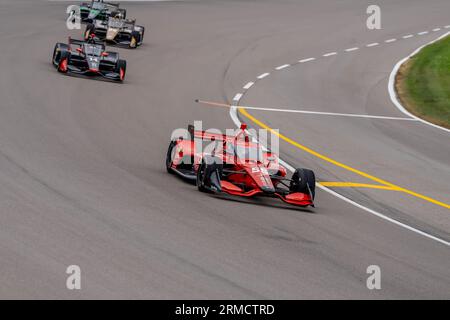 Madison, IL, USA. 27. August 2023. Der World Wide Technology Raceway ist Austragungsort der INDYCAR-Serie für die Bommarito Automotive Group 500 in Madison, IL. (Bild: © Walter G Arce SR Grindstone Medi/ASP) NUR REDAKTIONELLE VERWENDUNG! Nicht für kommerzielle ZWECKE! Stockfoto