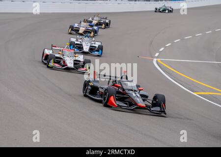 Madison, IL, USA. 27. August 2023. Der World Wide Technology Raceway ist Austragungsort der INDYCAR-Serie für die Bommarito Automotive Group 500 in Madison, IL. (Bild: © Walter G Arce SR Grindstone Medi/ASP) NUR REDAKTIONELLE VERWENDUNG! Nicht für kommerzielle ZWECKE! Stockfoto