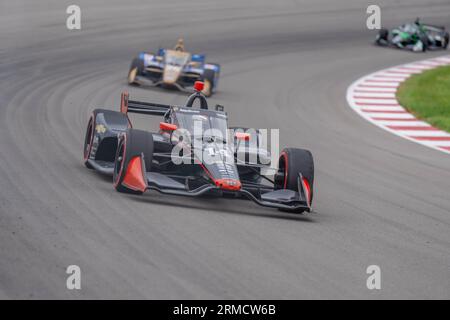 Madison, IL, USA. 27. August 2023. Der World Wide Technology Raceway ist Austragungsort der INDYCAR-Serie für die Bommarito Automotive Group 500 in Madison, IL. (Bild: © Walter G Arce SR Grindstone Medi/ASP) NUR REDAKTIONELLE VERWENDUNG! Nicht für kommerzielle ZWECKE! Stockfoto