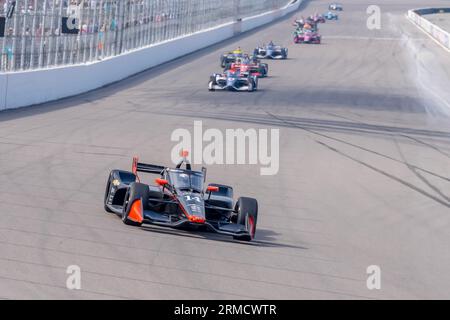 Madison, IL, USA. 27. August 2023. Der World Wide Technology Raceway ist Austragungsort der INDYCAR-Serie für die Bommarito Automotive Group 500 in Madison, IL. (Bild: © Walter G Arce SR Grindstone Medi/ASP) NUR REDAKTIONELLE VERWENDUNG! Nicht für kommerzielle ZWECKE! Stockfoto