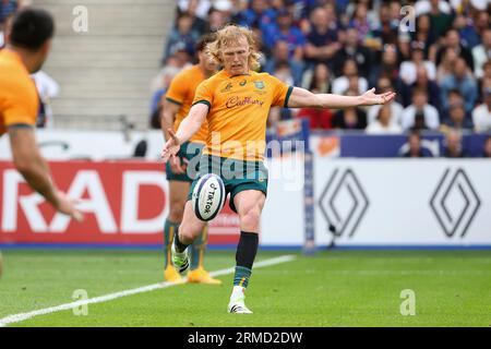 Saint Denis, Frankreich. 28. August 2023. Carter Gordon aus Australien während der Summer Nations Series 2023, Rugby union Match zwischen Frankreich und Australien am 27. August 2023 im Stade de France in Saint-Denis bei Paris, Frankreich - Foto Jean Catuffe/DPPI Credit: DPPI Media/Alamy Live News Stockfoto