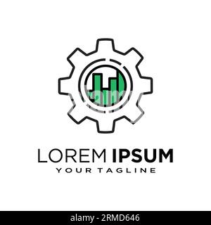 Symbol für lineare Produktion wie Effizienzsteigerung. Konzept des einfachen Investitionsdiagramms. Flachstrich Art Style Trend moderne Prognose Logotyp Graphic Simp Stock Vektor