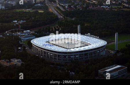 Fußballstadion Deutsche Bank Park in Frankfurt, Deutschland. Stockfoto