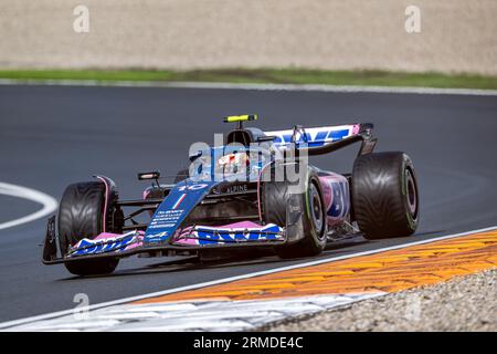 Zandvoort, Niederlande. 26. August 2023. CIRCUIT ZANDVOORT, NIEDERLANDE - AUGUST 26: Pierre Gasly, Alpine A523 während des Großen Preises der Niederlande auf dem Circuit Zandvoort am Samstag, den 26. August 2023 in Zandvoort, Niederlande. (Foto: Michael Potts/BSR Agency) Credit: BSR Agency/Alamy Live News Stockfoto